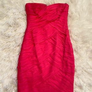 Escada Strapless Rouched Cocktail Dress